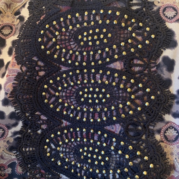 NWT! One World Lace-Detailed Hi-Low Tunic-Size M - Picture 6 of 10